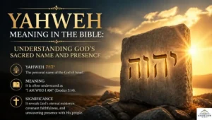 Yahweh Meaning in the Bible: Understanding God's Sacred Name and Presence