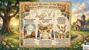 Levi Name in the Bible: Meaning and Spiritual Significance