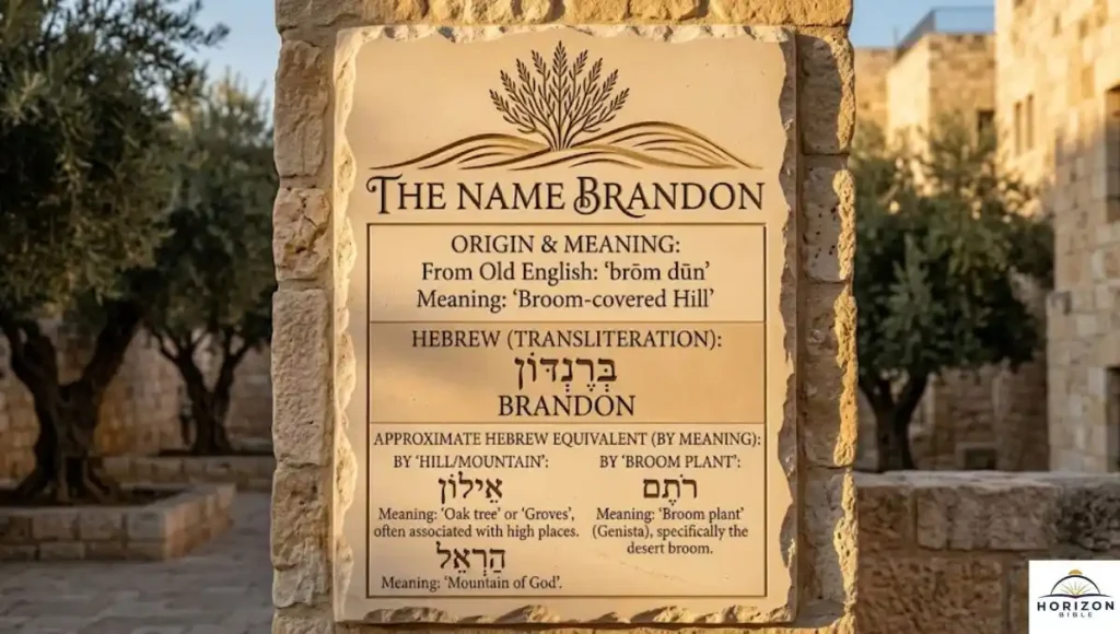 Brandon Name Meaning in Hebrew