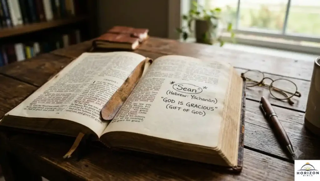 Sean Meaning in the Bible Verse
