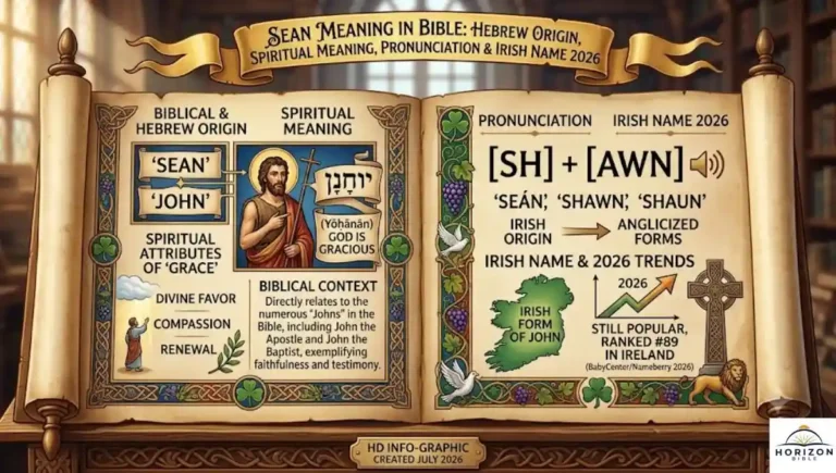 Sean Meaning in Bible: Hebrew Origin, Spiritual Meaning, Pronunciation & Irish Name 2026