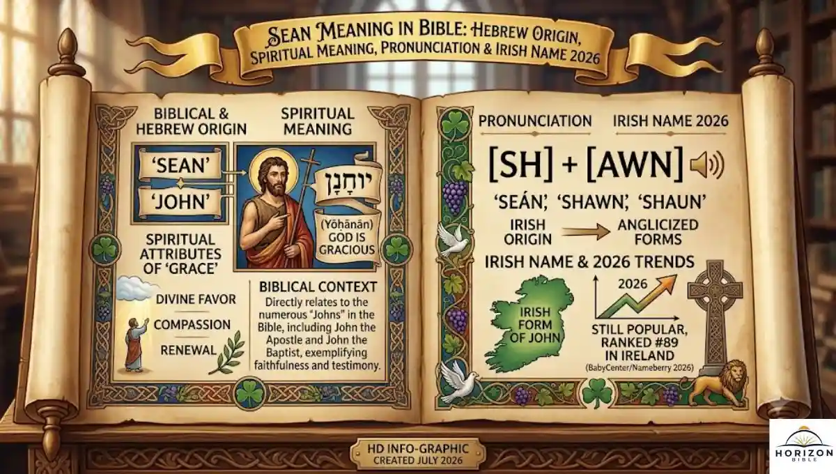 Sean Meaning in Bible: Hebrew Origin, Spiritual Meaning, Pronunciation & Irish Name 2026