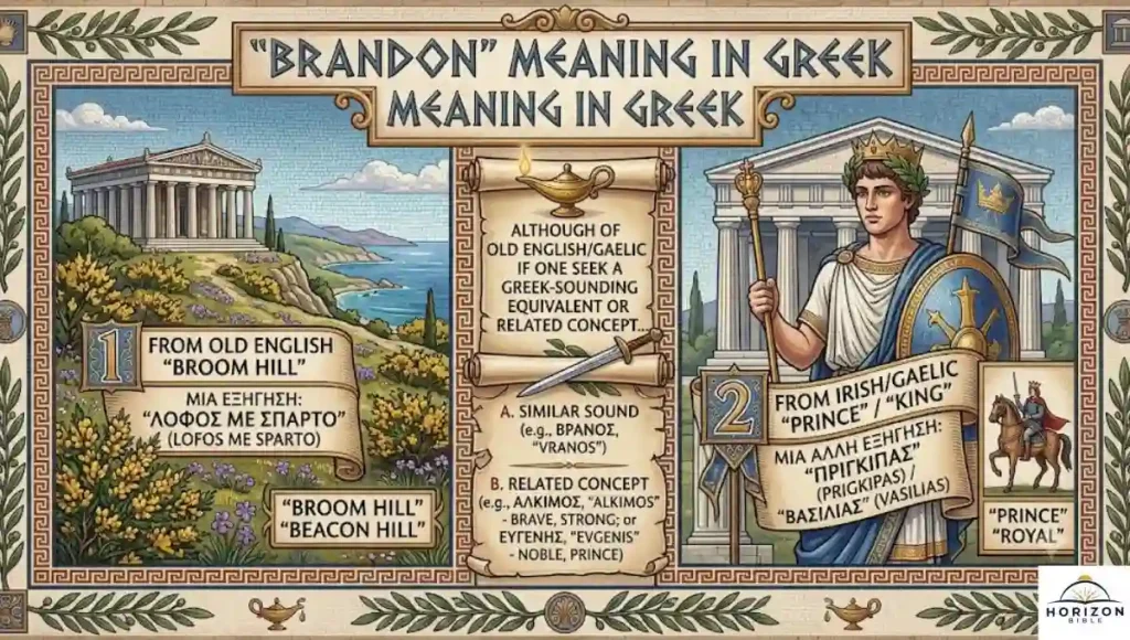 Brandon Meaning in Greek