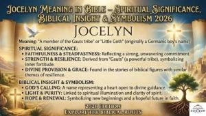 Jocelyn Meaning in Bible – Spiritual Significance, Biblical Insight & Symbolism 2026