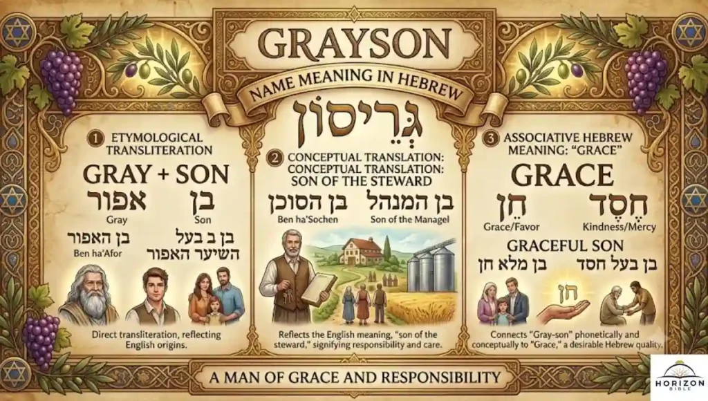 Grayson Name Meaning in Hebrew