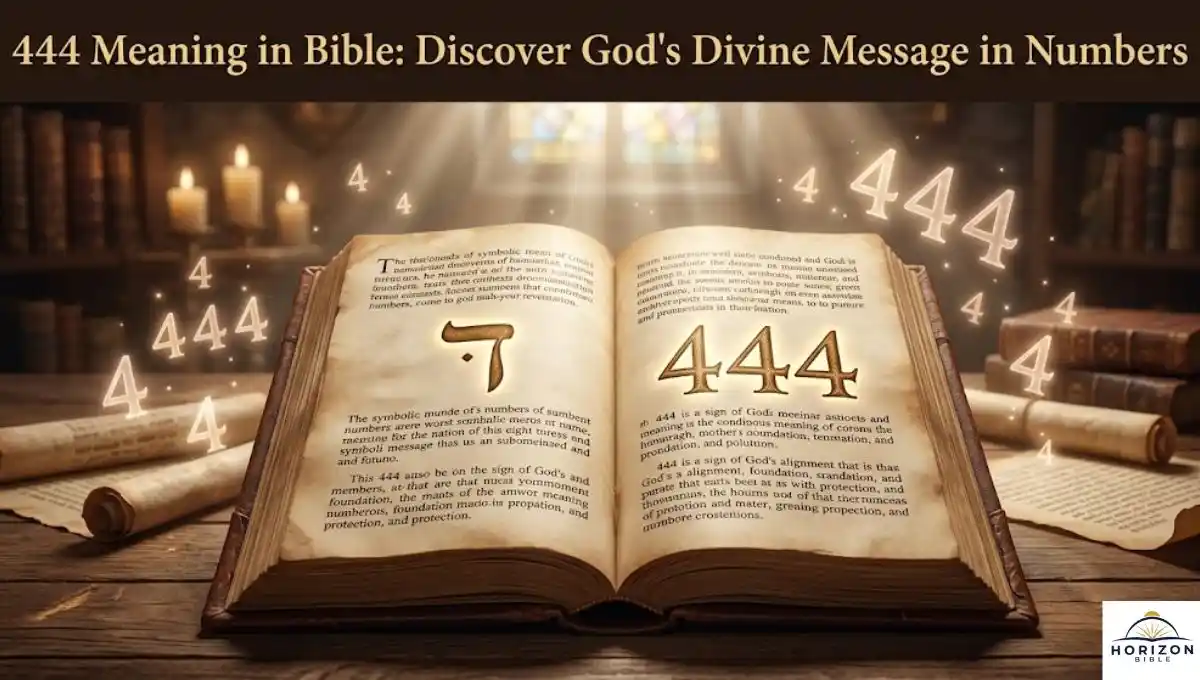 444 Meaning in Bible: Discover God's Divine Message in Numbers