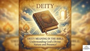 Deity Meaning in the Bible: Understanding God's Divine Nature and Presence