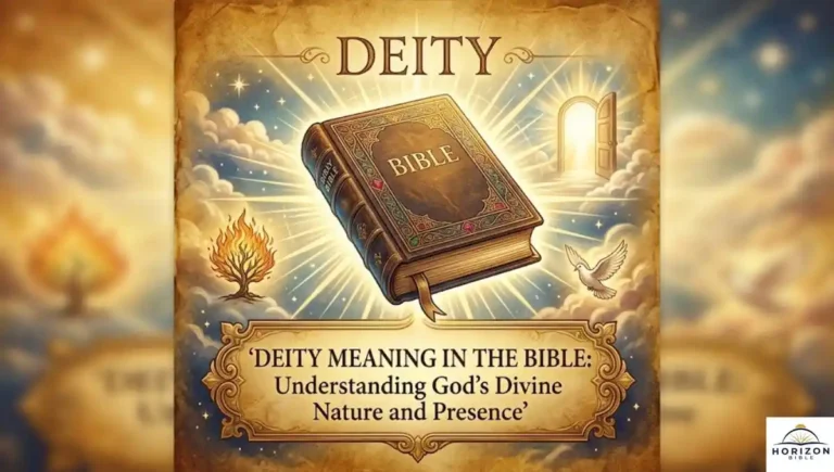 Deity Meaning in the Bible: Understanding God's Divine Nature and Presence
