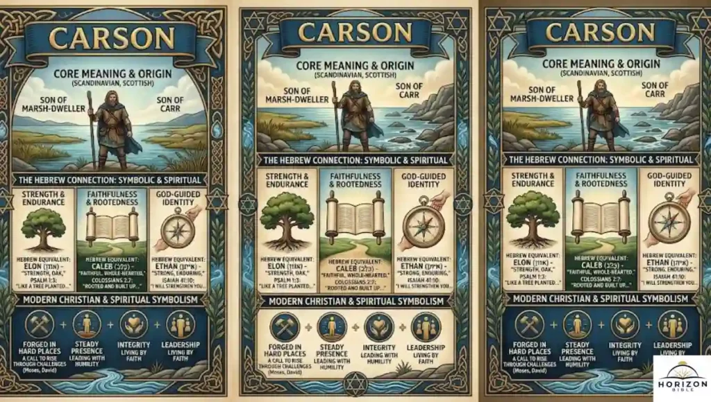 Carson Name Meaning Hebrew