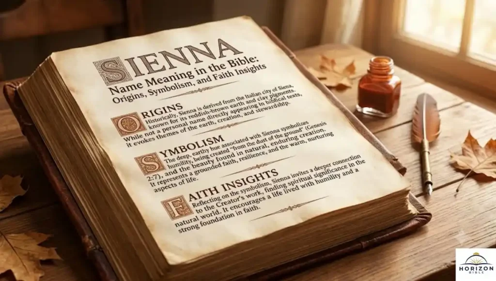 Sienna Name Meaning in the Bible: Origins, Symbolism, and Faith Insights